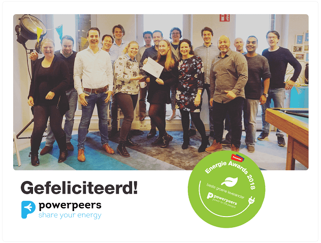 Powerpeers is beste groene leverancier 2018 | Pricewise.nl